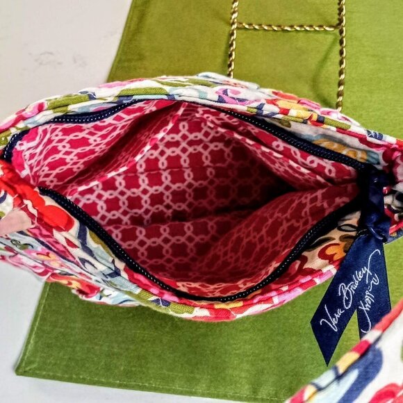 Vera Bradley Multicolor Floral Print Pleated Bag - Picture 6 of 11